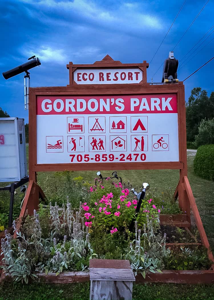 Manitoulin Island Camping - Road Sign